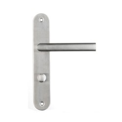 P50 Poignée de porte Sara inox entraxe 195mm condamnation sur cale de 2pièces