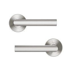 Ensemble de porte sur rosace Sara INSPIRE nickel satiné sans trou