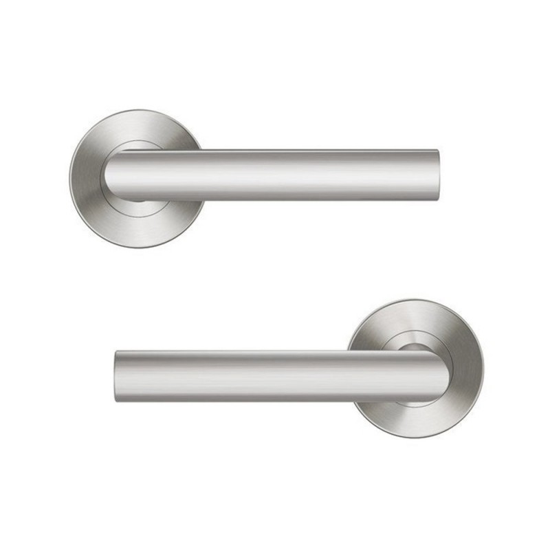 Ensemble de porte sur rosace Sara INSPIRE nickel satiné sans trou