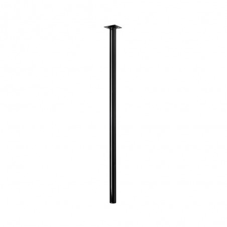Pied de table en acier noir 30X800mm