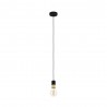 Suspension noir-laiton sans ampoule E27 CALARI40W H1500