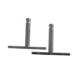 Fixation invisible gris Lot de 2