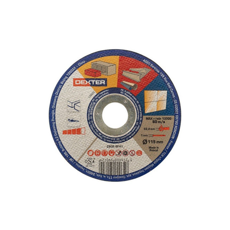 Disque multimateriaux 115x1x222