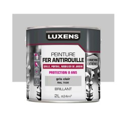 Peinture fer extérieur gris clair brillant 2l -  - meilleure qualité