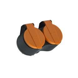 Biplite sans fil 2 prises blanc