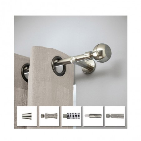 Barre métal chrome extensible D20 120-210