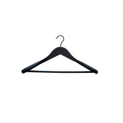 Cintre à épaulettes bois et acier noir