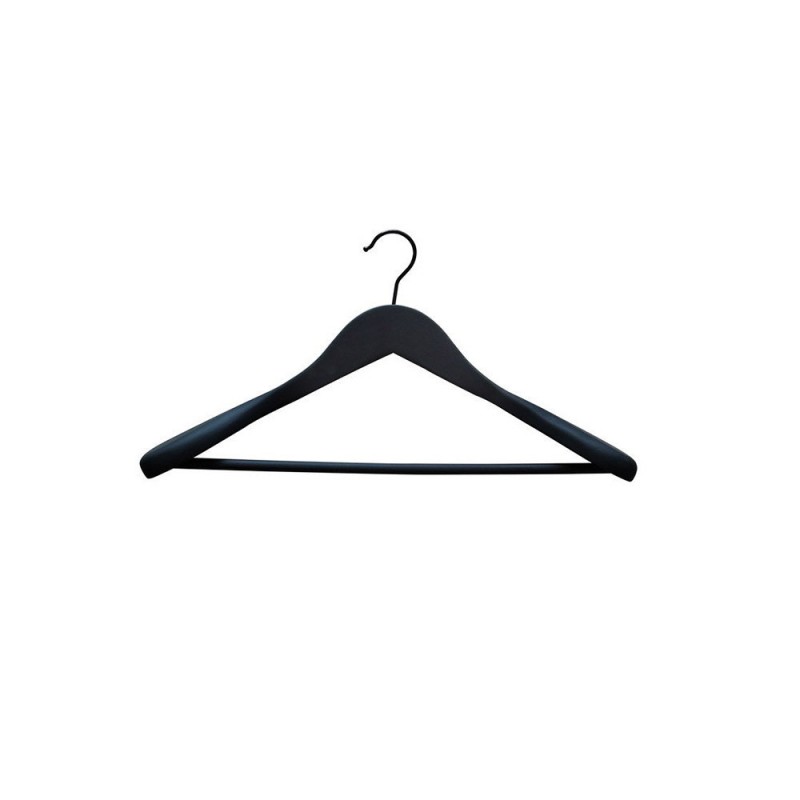 Cintre à épaulettes bois et acier noir