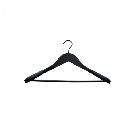 Cintre à épaulettes bois et acier noir