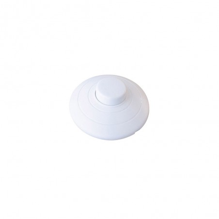 Interrupteur à pied unipolaire blanc 2A 250V