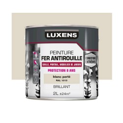 Peinture fer extérieur blanc perle brillant 2l -  - meilleure qualité