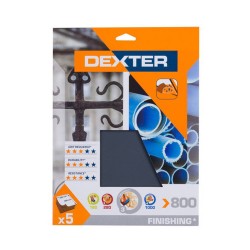 Abrasif main carrosserie 230x280 grain 800 Lot de 5