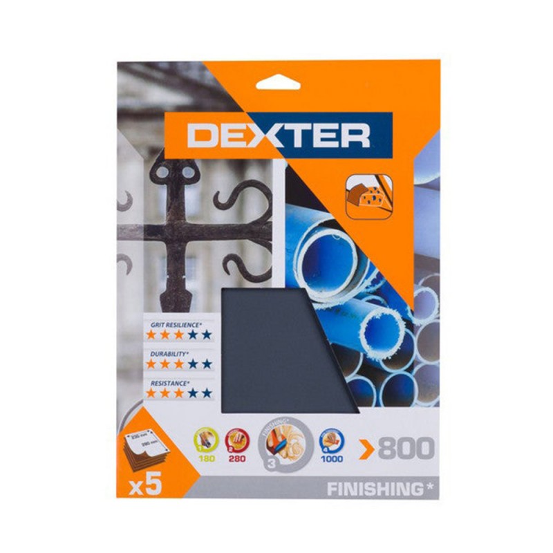 Abrasif main carrosserie 230x280 grain 800 Lot de 5