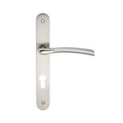 Poignée porte eina d 195mm trou cylindre inox