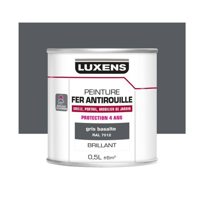 Peinture fer gris basalte 05l luxens