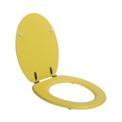 Abattant wc pop bois compresse fixe jaine mat