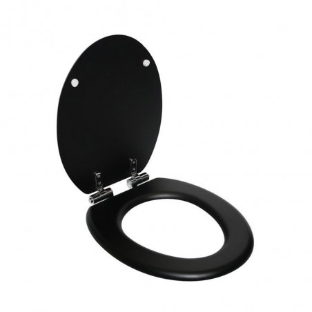 Abattant wc purity frein chute declipsable duroplast noir mat