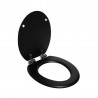 Abattant wc purity frein chute declipsable duroplast noir mat