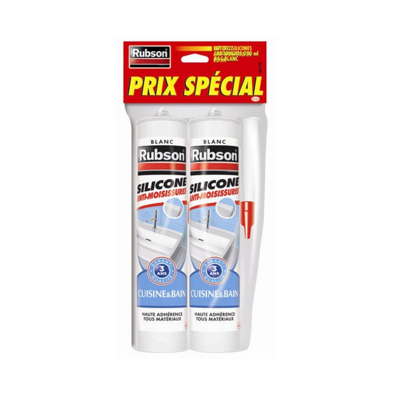 Mastic cuisine et bain 280ml blanc Lot de 2 -  - meilleure qualité