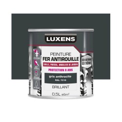 Peinture fer extérieur gris anthracite brillant 0