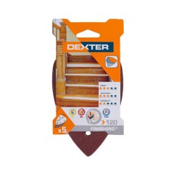 Abrasif multifonction 98x140 grain120 Lot de 5 DX