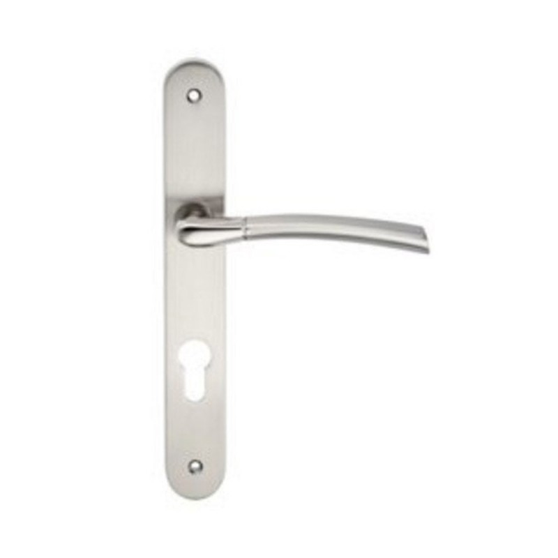 Poignée porte eina d 195mm trou cylindre inox