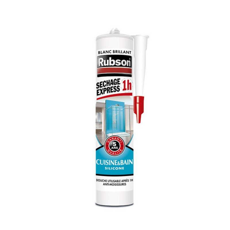 Mastic cuisine et bain 280ml express 1h blanc