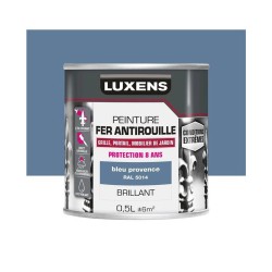 Peinture fer extérieur bleu provence brillant 0