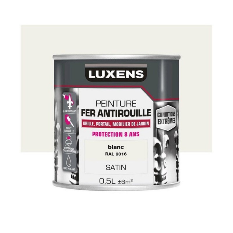 Peinture fer extérieur blanc satine 0