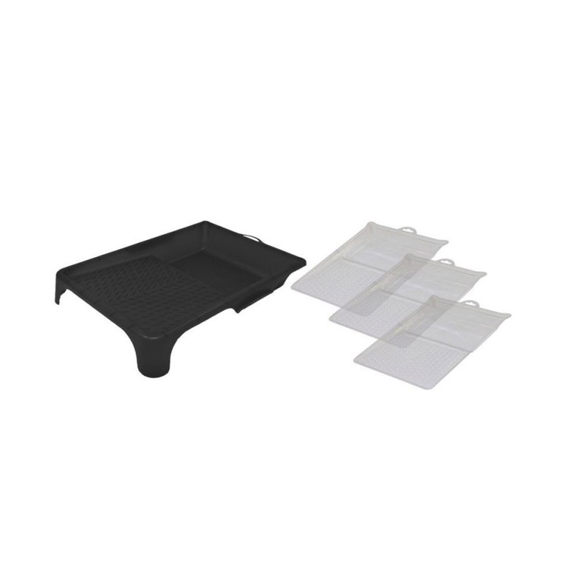 Bac peinture + 3 recharge pour rouleau 180mm noir -  - meilleure qualité