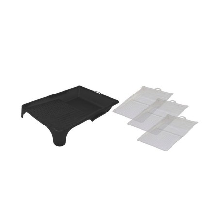 Bac peinture + 3 recharge pour rouleau 180mm noir -  - meilleure qualité