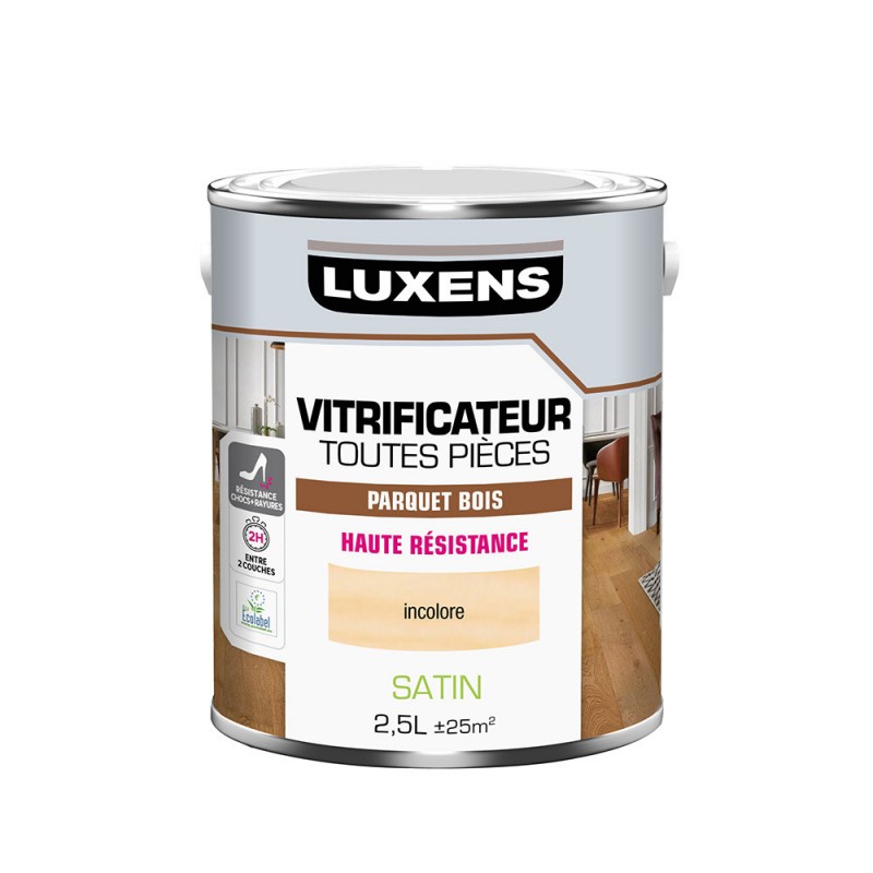 Vitrificateur parquet haute résistance incolore satiné 2.5L -  - meilleure qualité