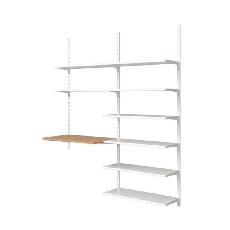 Crémaillère double E50 150cm blanc