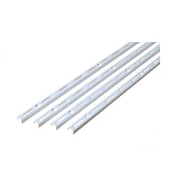 Lot de 4 crémaillère simple blanc E50 200CM