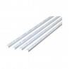Lot de 4 crémaillère simple blanc E50 200CM