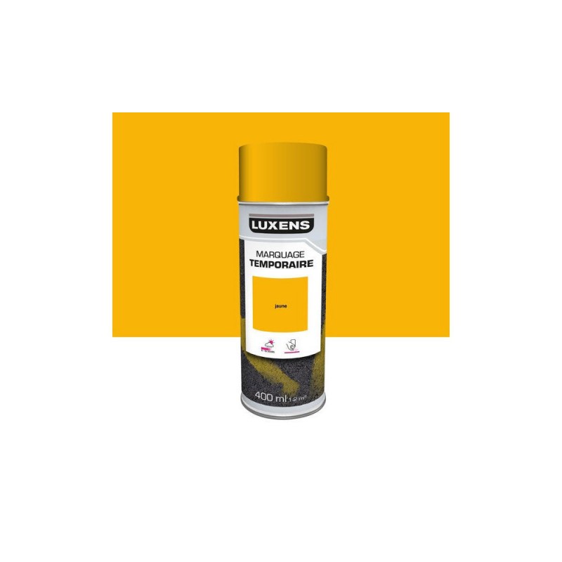 Peinture aérosol jaune mat 0