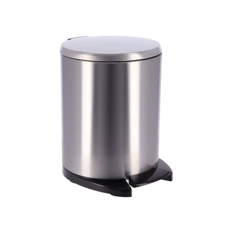 Poubelle métal 6L chrome chute a pédale uc6 -  - meilleure qualité