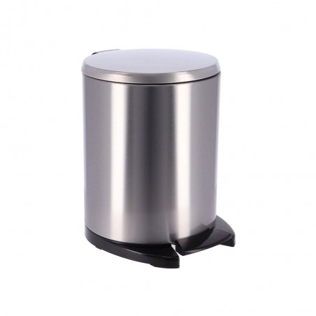 Poubelle métal 6L chrome chute a pédale uc6 -  - meilleure qualité