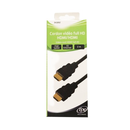 Cordon HDMI mâle-mâle HQ 2m