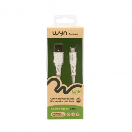 Cable biodégradable compatiblelightning