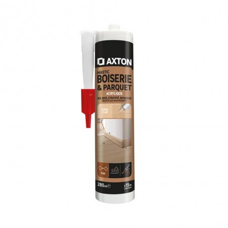 Mastic étanchéité boiserie parquet plinthe axton chêne clair 280ml