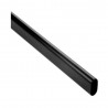 Barre de penderie ovale noir 1M 30X15