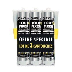 Lot de 3 cartouches de colle Tout Fixer Polymère  3X 290 Ml Blanc -  - meilleure qualité