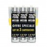 Lot de 3 cartouches de colle Tout Fixer Polymère  3X 290 Ml Blanc -  - meilleure qualité