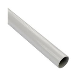 Barre de penderie ronde blanche 1M D18