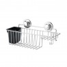 Panier de douche remix chrome paris 1 combine ventouse ou à visser