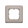Cariva plaque 1 poste beige