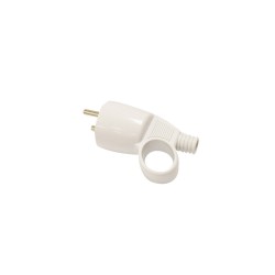 Fiche mâle 2P+T avec anneau