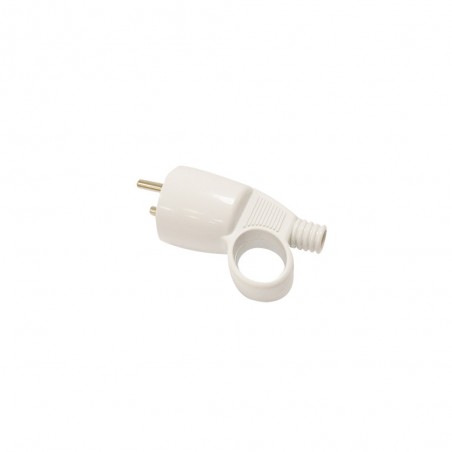 Fiche mâle 2P+T avec anneau