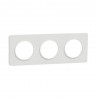 Plaque touch blanc 3 postes ODACE